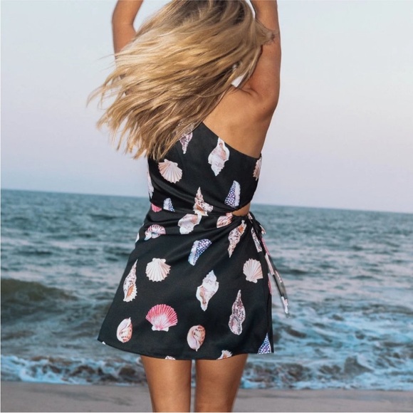 Show Me Your MuMu Black Seashell Mini Dress - Picture 3 of 11